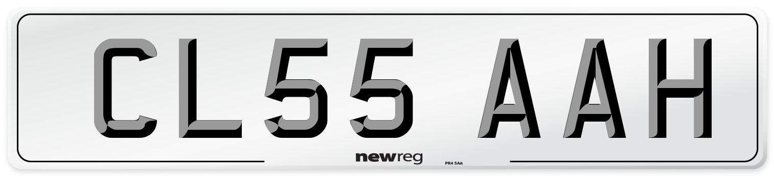 CL55 AAH Number Plate from New Reg